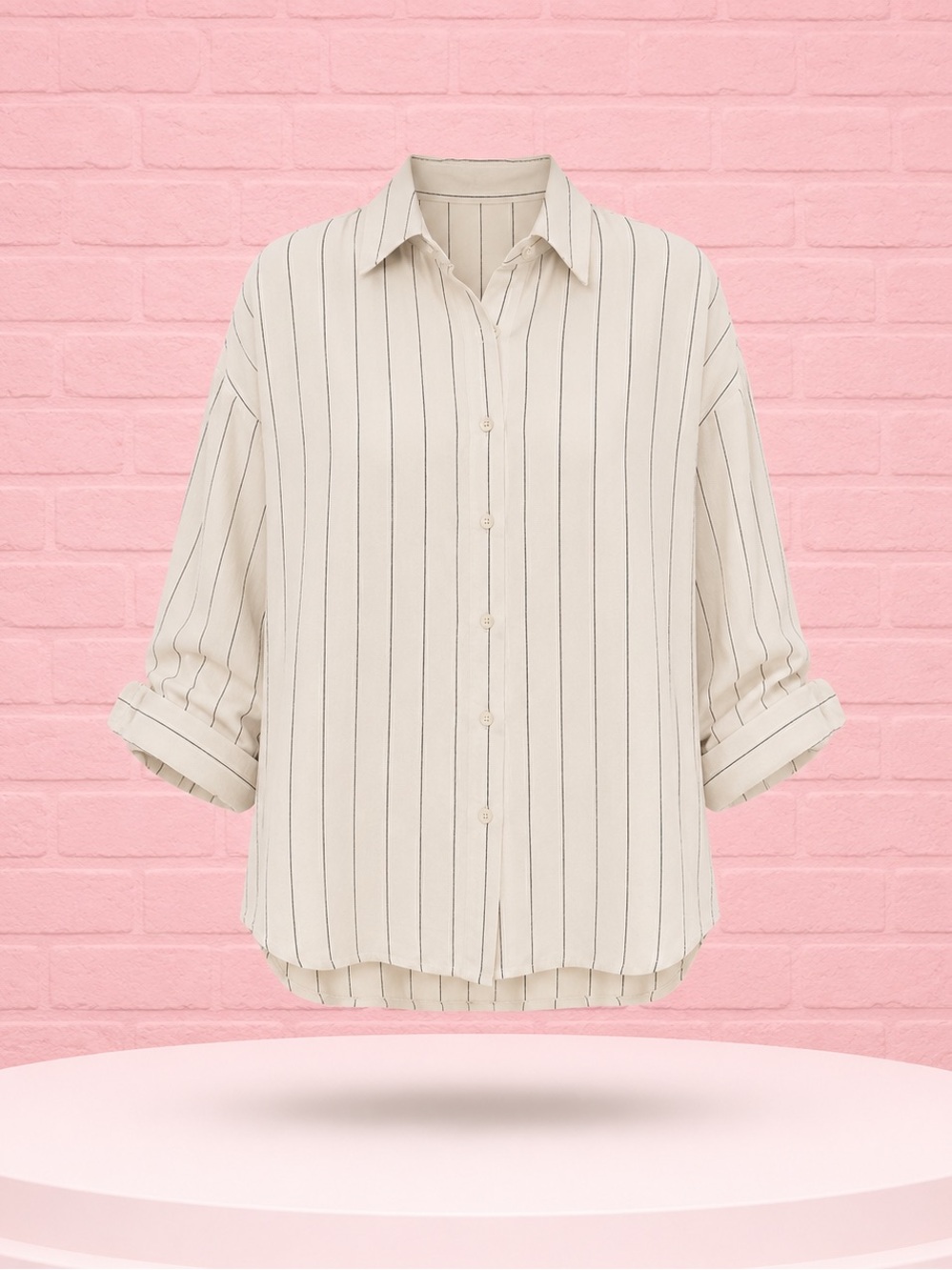 NWT Ann Taylor Striped Drop Shoulder Button Down Shirt XXL